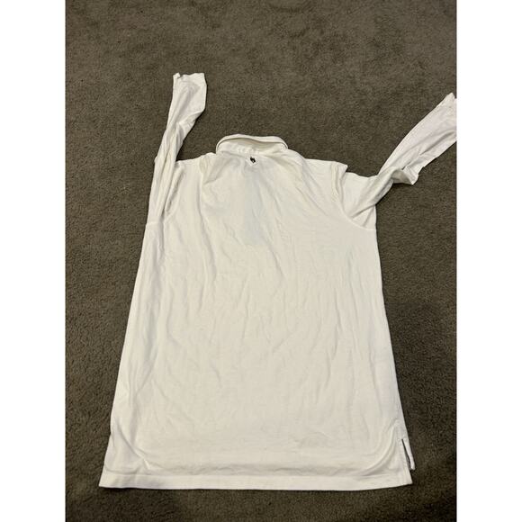 Greyson Men’s Golf Polo Long Sleeve Button Up White Men’s Size‎ Medium - Picture 2 of 4